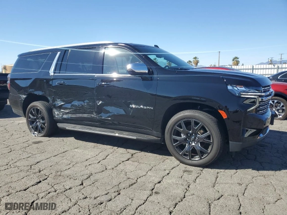2024 Chevrolet Suburban Premier with VIN 1GNSKFKD2RR185531, listed as a Copart auction lot 46346435 with 20,103 mi miles and Salvage Title. Bid and sale history available at carsss.com. Image 4.