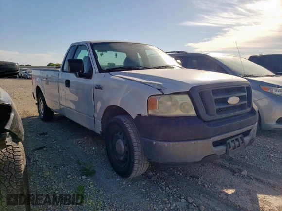 2007 Ford F-150 XL with VIN 1FTRF12W17NA45281, listed as a Copart auction lot 57342005 with 165,058 mi miles and Salvage title. Bid and sale history available at DreamBid. Image 4.