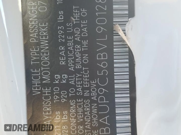 2011 BMW 1 Series 128i z VIN WBAUP9C56BVL90128, wystawiony jako Copart lot #86883994 z przebiegiem 149 463 mil mil oraz Szkoda całkowita • Salvage title. Historia ofert i sprzedaży dostępna na DreamBid. Obrazek 12.