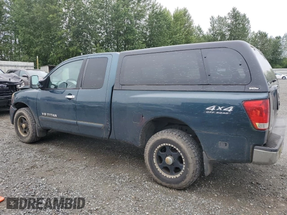 2005 Nissan Titan SE with VIN 1N6AA06B05N548873, listed as a Copart auction lot 57341215 with 178,722 mi miles and Salvage title. Bid and sale history available at DreamBid. Image 2.