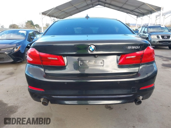 2019 BMW 5 Series 530i with VIN WBAJA5C54KWW45379, listed as a IAAI auction lot 41276092 with 77,025 mi miles. Bid and sale history available at carsss.com. Image 16.