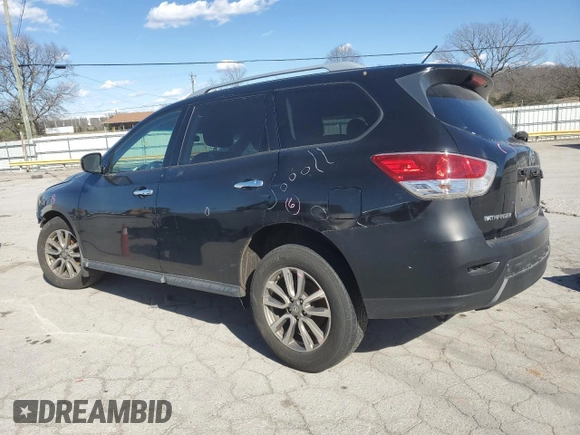 2015 Nissan Pathfinder S with VIN 5N1AR2MN0FC716153, listed as a Copart auction lot 46892385 with 112,442 mi miles and Salvage title. Bid and sale history available at DreamBid. Image 2.