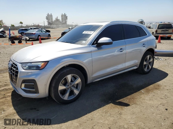 2023 Audi Q5 Prestige with VIN WA1CBAFY8P2011945, listed as a Copart auction lot 50163744 with 16,632 mi miles and Salvage Title. Bid and sale history available at carsss.com. Image 1.
