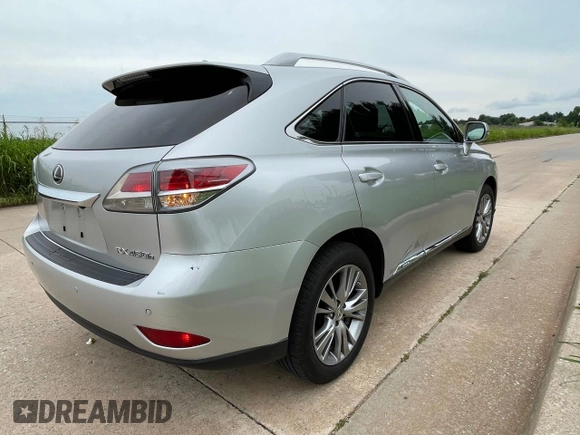 2013 Lexus RX 450h with VIN JTJBC1BA7D2054558, listed as a Copart auction lot 60864555 with 155,235 mi miles and Clean title. Bid and sale history available at DreamBid. Image 4.