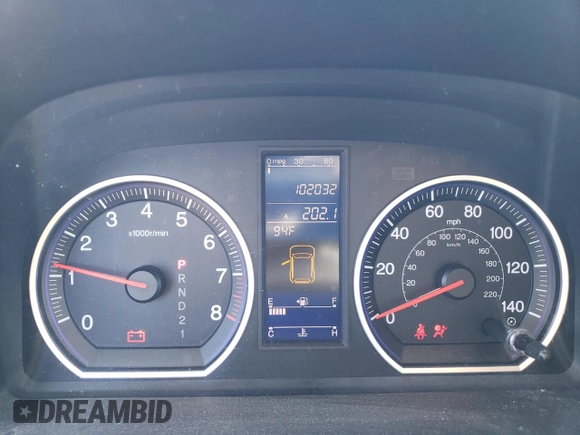 2010 Honda CR-V EX-L with VIN 5J6RE4H75AL051067, listed as a Copart auction lot 59823455 with 102,032 mi miles and Salvage title. Bid and sale history available at DreamBid. Image 9.