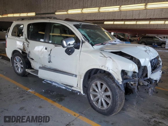 2008 Infiniti QX56 with VIN 5N3AA08C88N913512, listed as a Copart auction lot 45629565 with 219,510 mi miles and Salvage Title. Bid and sale history available at DreamBid. Image 4.