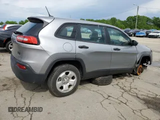 2015 Jeep Cherokee Sport with VIN 1C4PJLAB8FW761989, listed as a Copart auction lot 56869675 with 181,347 mi miles and Salvage title. Bid and sale history available at DreamBid. Image 3.