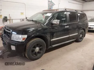 2005 Infiniti QX56 with VIN 5N3AA08CX5N808272, listed as a IAAI auction lot 41790423 with 199,524 mi miles. Bid and sale history available at carsss.com. Image 2.