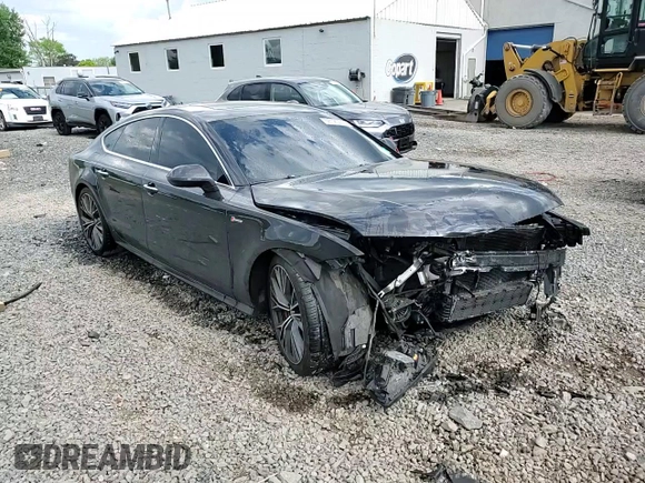 2016 Audi A7 Premium Plus with VIN WAUWGAFC3GN132225, listed as a Copart auction lot 56120595 with 160,404 mi miles and Salvage title. Bid and sale history available at DreamBid. Image 14.