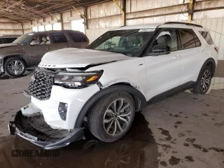 2025 Ford Explorer ST-Line with VIN 1FMUK7KH3SGA50405, listed as a Copart auction lot 49853135 with 6,287 mi miles and Salvage title. Bid and sale history available at DreamBid. Image 1.