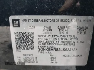 2020 Chevrolet Blazer LT с VIN 3GNKBHRS2LS623727, выставлен на аукционе IAAI как лот 42552476 с пробегом 32 305 миль миль и . История ставок и продаж доступна на DreamBid. Изображение 9.