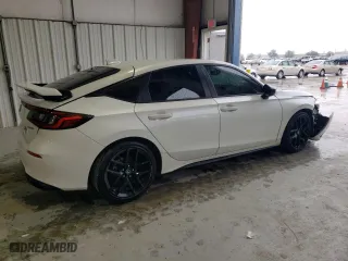 2023 Honda Civic Hatchback Sport with VIN 19XFL2H81PE014532, listed as a Copart auction lot 45851345 with 13,828 mi miles and Salvage Title. Bid and sale history available at carsss.com. Image 3.