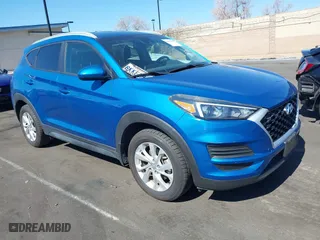 2019 Hyundai Tucson Value with VIN KM8J33A47KU966447, listed as a IAAI auction lot 41631458 with 46,519 mi miles. Bid and sale history available at carsss.com. Image 1.
