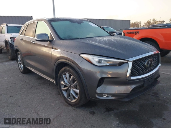 2021 Infiniti QX50 Luxe with VIN 3PCAJ5BA9MF124179, listed as a IAAI auction lot 42296244 with 79,935 mi miles and . Bid and sale history available at DreamBid. Image 1.