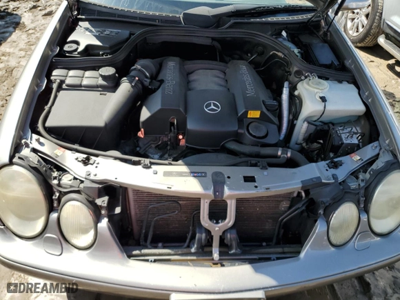 2003 Mercedes-Benz CLK-Class 3.2L with VIN WDBLK65G63T142435, listed as a Copart auction lot 73847554 with 0 mi miles and Salvage Title. Bid and sale history available at carsss.com. Image 11.