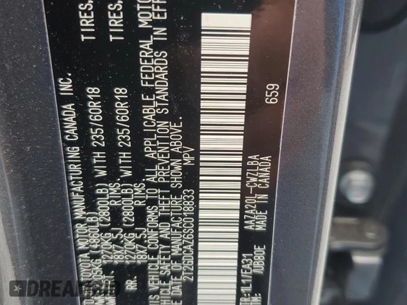 2025 Lexus NX 250 Premium with VIN 2T2GDCAZ6SC018833, listed as a Copart auction lot 54430815 with 13,431 mi miles and Salvage title. Bid and sale history available at DreamBid. Image 13.