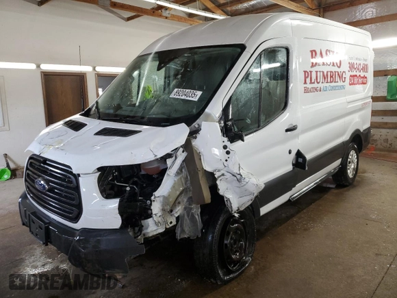 2015 Ford Transit Cargo with VIN 1FTNR1CM5FKA52415, listed as a Copart auction lot 89204035 with 169,656 mi miles and Salvage Title. Bid and sale history available at carsss.com. Image 1.