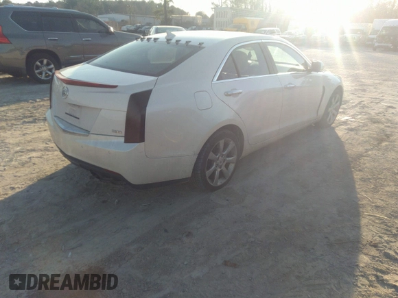 2013 Cadillac ATS Luxury with VIN 1G6AH5R31D0121510, listed as a IAAI auction lot 41652036 with 155,104 mi miles. Bid and sale history available at carsss.com. Image 4.