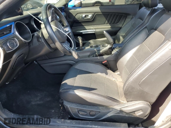 2021 Ford Mustang GT with VIN 1FA6P8CF6M5156028, listed as a Copart auction lot 59390225 with 34,824 mi miles and Non repairable. Bid and sale history available at DreamBid. Image 7.