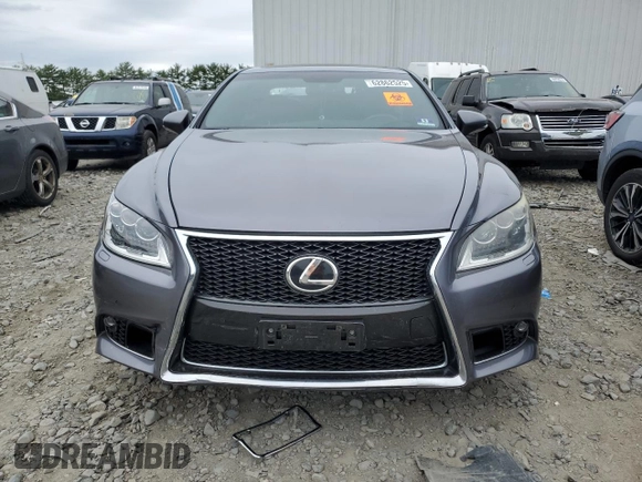 2013 Lexus LS 460 with VIN JTHCL5EF9D5018860, listed as a Copart auction lot 62862525 with 85,094 mi miles and Salvage title. Bid and sale history available at DreamBid. Image 5.