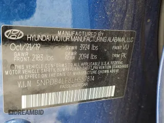 2020 Hyundai Elantra SEL z VIN 5NPD84LF8LH557814, wystawiony jako Copart lot #56393725 z przebiegiem 100 343 mil mil oraz Czysty tytuł • Clean title. Historia ofert i sprzedaży dostępna na DreamBid. Obrazek 12.
