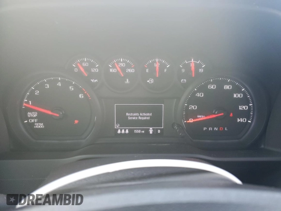 2024 Chevrolet Silverado 1500 Custom with VIN 3GCPABEK8RG445662, listed as a Copart auction lot 54160645 with 1,559 mi miles and Salvage Title. Bid and sale history available at DreamBid. Image 9.