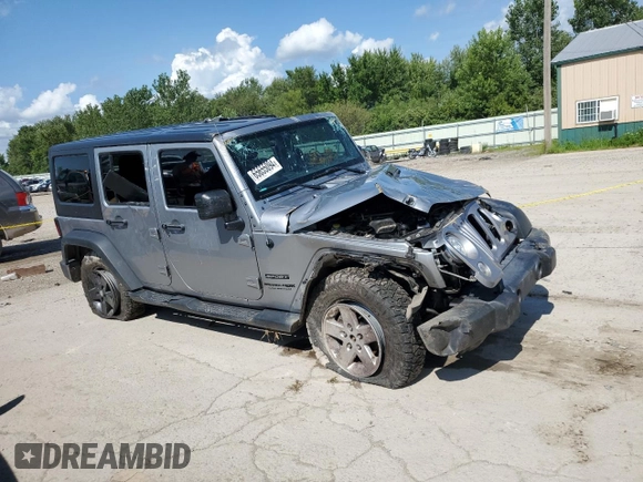 2018 Jeep Wrangler JK Unlimited Sport S with VIN 1C4BJWDG4JL849953, listed as a Copart auction lot 65655094 with 134,578 mi miles and Salvage Title. Bid and sale history available at carsss.com. Image 4.