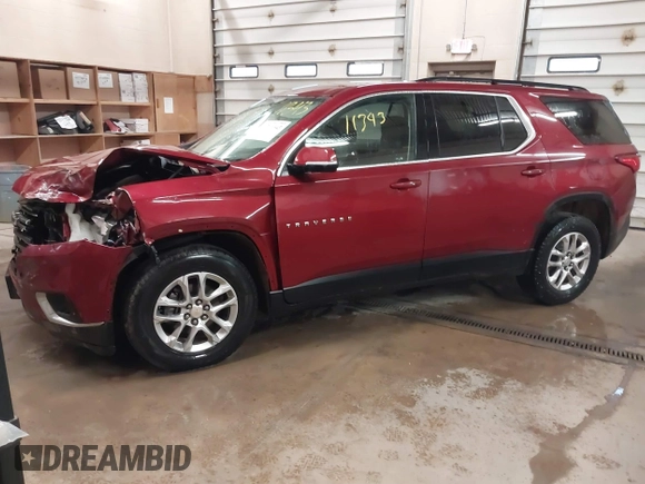 2019 Chevrolet Traverse LT Cloth z VIN 1GNEVGKW8KJ155191, wystawiony jako IAAI lot #41711343 z przebiegiem 202 711 mil mil oraz . Historia ofert i sprzedaży dostępna na DreamBid. Obrazek 17.
