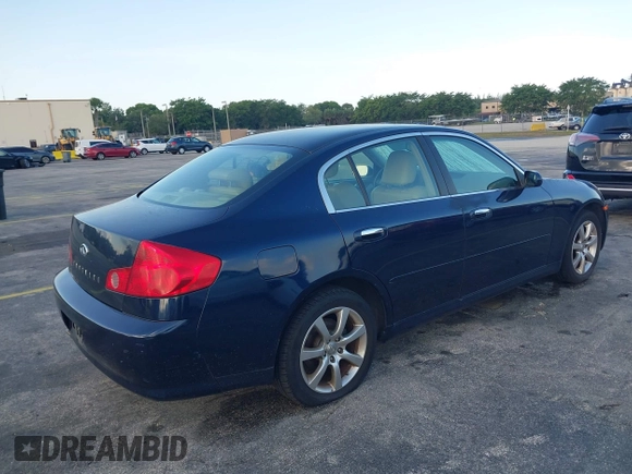 2005 Infiniti G35 with VIN JNKCV51F65M303782, listed as a IAAI auction lot 42201788 with 183,598 mi miles and . Bid and sale history available at carsss.com. Image 4.