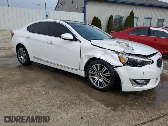 2016 Kia Cadenza Premium z VIN KNALN4D74G5211256, wystawiony jako Copart lot #50929215 z przebiegiem 75 846 mil mil oraz Szkoda całkowita • Salvage title. Historia ofert i sprzedaży dostępna na DreamBid. Obrazek 4.