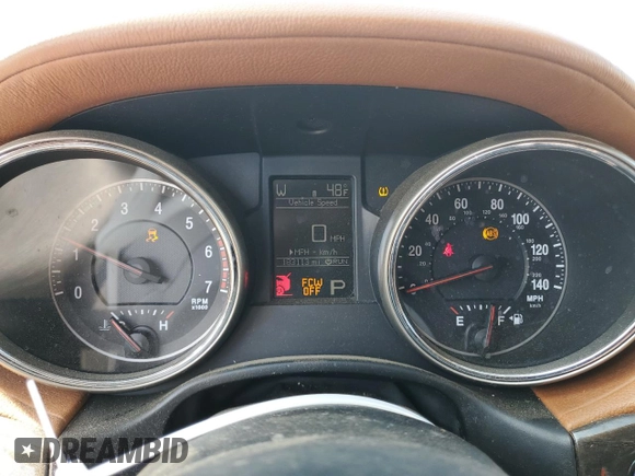 2013 Jeep Grand Cherokee Overland with VIN 1C4RJECT0DC655349, listed as a Copart auction lot 45114775 with 183,113 mi miles and Salvage Title. Bid and sale history available at carsss.com. Image 9.