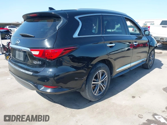 2017 Infiniti QX60 with VIN 5N1DL0MN2HC503212, listed as a IAAI auction lot 41993053 with 166,548 mi miles and . Bid and sale history available at DreamBid. Image 4.