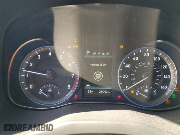 2021 Hyundai Kona Ultimate with VIN KM8K5CA56MU729443, listed as a Copart auction lot 45994575 with 28,042 mi miles and Salvage Title. Bid and sale history available at carsss.com. Image 9.