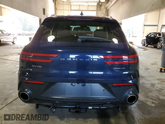 2022 Genesis GV70 Sport with VIN KMUMCDTC5NU073867, listed as a Copart auction lot 88230705 with 28,395 mi miles and Salvage title. Bid and sale history available at DreamBid. Image 6.