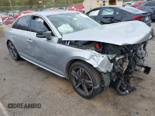 2018 Audi A4 Premium Plus z VIN WAUENAF4XJN009801, wystawiony jako IAAI lot #42146128 z przebiegiem Nie podano mil oraz . Historia ofert i sprzedaży dostępna na DreamBid. Obrazek 1.