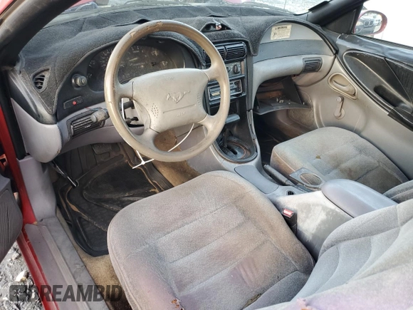 1994 Ford Mustang with VIN 1FALP4049RF150529, listed as a Copart auction lot 48106225 with 95,308 mi miles and Salvage Title. Bid and sale history available at carsss.com. Image 8.