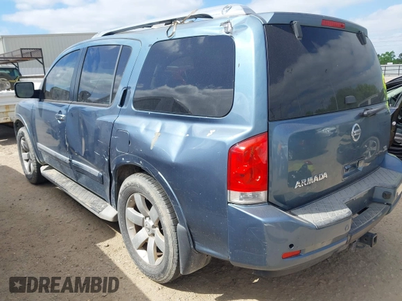 2011 Nissan Armada SV with VIN 5N1BA0ND6BN611508, listed as a IAAI auction lot 42031384 with 228,523 mi miles and . Bid and sale history available at DreamBid. Image 3.
