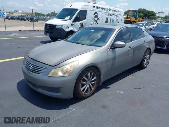 2008 Infiniti G35 Journey z VIN JNKBV61EX8M203780, wystawiony jako IAAI lot #42348361 z przebiegiem 182 858 mil mil oraz . Historia ofert i sprzedaży dostępna na DreamBid. Obrazek 2.