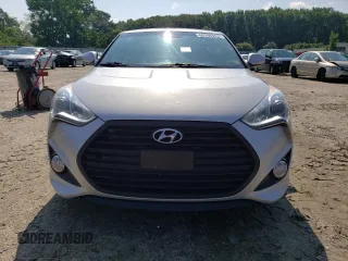 2016 Hyundai Veloster Turbo with VIN KMHTC6AEXGU254380, listed as a Copart auction lot 60766373 with 135,056 mi miles. Bid and sale history available at carsss.com. Image 5.