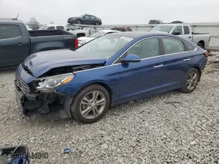 2018 Hyundai Sonata SEL with VIN 5NPE34AF3JH596944, listed as a Copart auction lot 43849335 with 148,540 mi miles and Salvage Title. Bid and sale history available at carsss.com. Image 1.