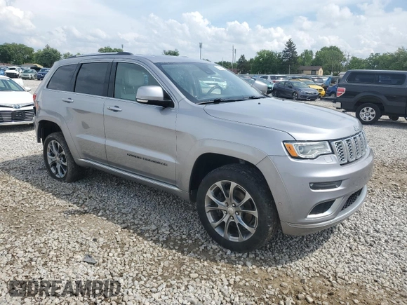 2019 Jeep Grand Cherokee Summit with VIN 1C4RJFJT3KC762191, listed as a Copart auction lot 60040685 with 98,200 mi miles and Salvage title. Bid and sale history available at DreamBid. Image 4.