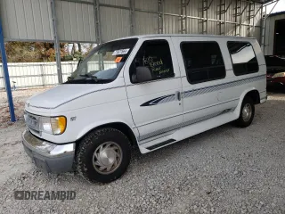 1997 Ford Econoline Commercial with VIN 1FDEE14L8VHB55692, listed as a Copart auction lot 77627564 with 124,927 mi miles and Salvage Title. Bid and sale history available at carsss.com. Image 1.
