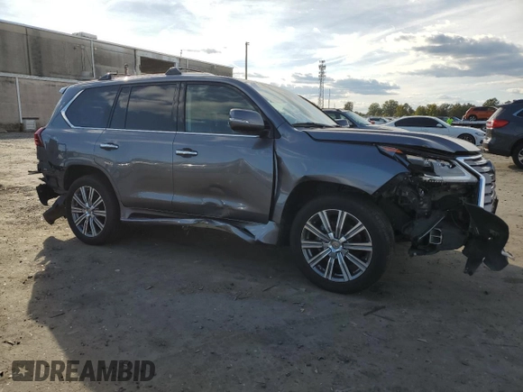 2017 Lexus LX with VIN JTJHY7AX9H4232274, listed as a Copart auction lot 75813464 with 51,256 mi miles and Salvage Title. Bid and sale history available at carsss.com. Image 4.