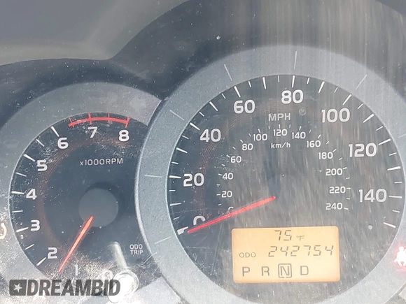2009 Toyota RAV4 Sport with VIN JTMBK32V595072597, listed as a IAAI auction lot 42713870 with 242,754 mi miles and . Bid and sale history available at DreamBid. Image 7.