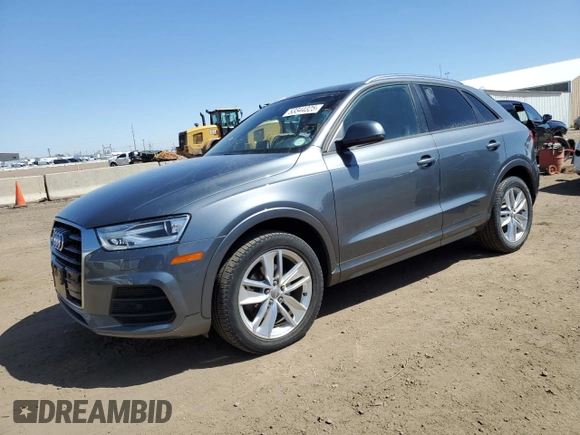 2017 Audi Q3 Premium with VIN WA1ECCFS9HR008042, listed as a Copart auction lot 53344325 with 45,159 mi miles and Clean title. Bid and sale history available at DreamBid. Image 1.