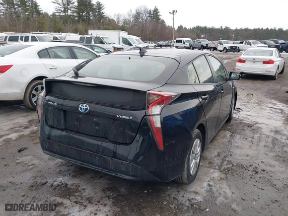 2016 Toyota Prius Two with VIN JTDKBRFU2G3523028, listed as a IAAI auction lot 41709054 with 101,496 mi miles. Bid and sale history available at carsss.com. Image 4.
