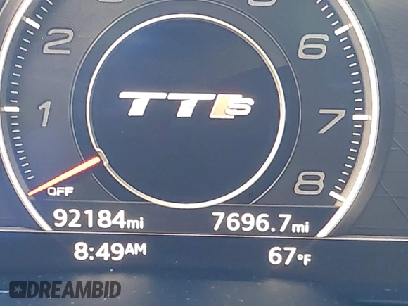 2017 Audi TTS with VIN TRUC1AFV9H1013618, listed as a IAAI auction lot 41599362 with 92,184 mi miles and . Bid and sale history available at DreamBid. Image 16.