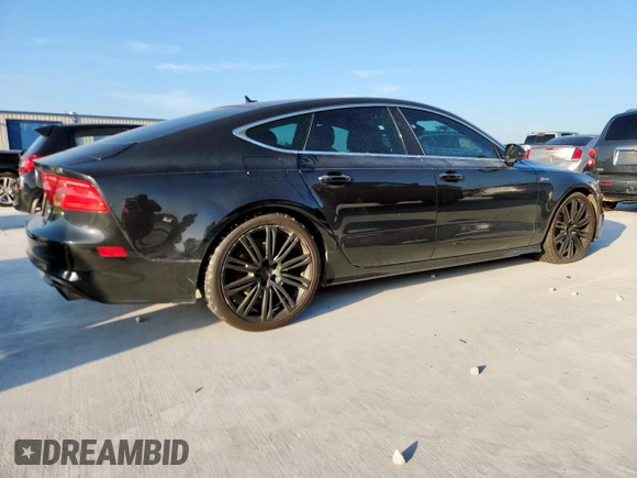 2013 Audi A7 Prestige with VIN WAU2GAFC1DN082130, listed as a Copart auction lot 59619575 with 123,560 mi miles and Salvage title. Bid and sale history available at DreamBid. Image 3.