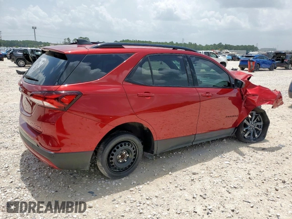 2023 Chevrolet Equinox RS with VIN 3GNAXMEG9PS150163, listed as a Copart auction lot 62826605 with 31,903 mi miles and Salvage title. Bid and sale history available at DreamBid. Image 3.
