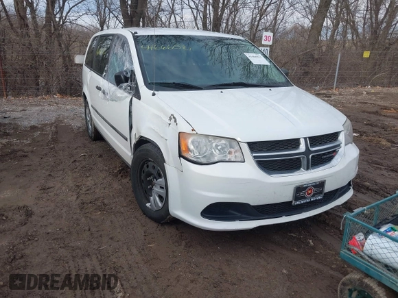 2014 Dodge Grand Caravan SE with VIN 2C4RDGBG9ER283848, listed as a IAAI auction lot 41666021 with 120,351 mi miles and . Bid and sale history available at DreamBid. Image 1.